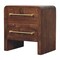 Homeroots 23" Brown Solid Wood Two Drawer Nightstand 701721 - alternate 5