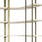Homeroots 90" Natural and Gold Iron and Solid Wood Curved Six Tier Corner Bookcase 392229 - alternate 7