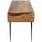 Homeroots 54" Brown And Black Mango Wood Writing Desk 389438 - alternate 6