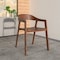 Leisuremod Rivo Collection Elegant Dining Chair in Dark Walnut Color Wood, 2PK RC20DRW2 - alternate 7