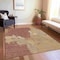 Homeroots 3' X 5' Orange And Burnt Orange Abstract Washable Indoor Outdoor Area Rug 609172 - alternate 3