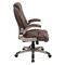 Office Star Products FL Series Faux Leather Mid Back Mgrs Chair, Cocoa FLH24981-U1 - alternate 4