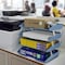 Acrimet Facility 4 Tier Letter Tray Side Load Letter Size Desktop File Organizer Plastic Solid Blue 256.AO - alternate 7