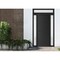 Vdomdoors Front Exterior Prehung Metal-Plastic Door, Manux 8111 Matte Black, 2 Side and Top Sidelite Transom,  MANUX8111EXD-BLK-W12+36+12xH80+14-RH - alternate 1
