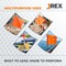 Jrex Safety 18 in x 18 in Orange Warning/Safety Flag with 24 in Wood Staff, 4PK WF24-JR-4PK - alternate 4