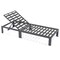 Leisuremod Chelsea Modern Outdoor Chaise Lounge Chair With Black Cushions CLBL-77BL - alternate 9