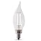 Feit Electric Feit White BA10 E12 (Candelabra) Filament LED Bulb Daylight 40 Watt Equivalence 4 pk BPCFC40950WFIL4 - alternate 8