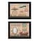 Homeroots Set Of Two Country Bath III 2 Black Framed Print Bathroom Wall Art, 2PK 407130 - alternate 1