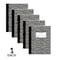 C-Line Products 7-1/2” x 9-3/4" Black Marble Wide Ruled Composition Notebook, 1/EA, 12EA/CT 22024-CT - alternate 2