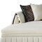 Homeroots Cream Velvet U Shaped Sofa and Chaise Sectional With Toss Pillows 643881 - alternate 9