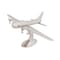 Homeroots 11" Nickel Metal Hand Painted Model Airplane Tabletop Sculpture 364195 - alternate 6