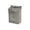 Homeroots 9" Gray Metal Paper Organizer With Lid 487936 - alternate 4