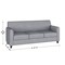 Flash Furniture Living Room Set, 29" x 32-1/4" to 32-1/2", Upholstery Color: Gray BT-827-SET-GY-GG - alternate 7