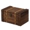 Vintiquewise Rectangular Rustic Dark Wooden Treasure Chest, Decorative Storage Box and Organizer QI004852 - alternate 1