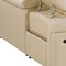 Homeroots Beige Italian Leather Power Reclining U Shaped Eight Piece Corner Sectional With Console 634675 - alternate 14