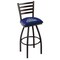 Holland Bar Stool Co 36" Blk Wrinkle North Florida Swivel Bar Stool, Ladder Back L01436NorFla - alternate 1