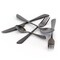 Megachef Gibbous 20 Piece Flatware Utensil Set, Stainless Steel Service for 4 in Black MCFW-GIBBOUS-BLACK - alternate 5