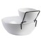 Gibson Gracious Dining 3 Piece 2 Tier Fine Ceramic Chip and Dip Serving Set in White 101989.03RM - alternate 3