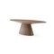 Homeroots 95" Brown Oval Solid Wood Pedestal Base Dining Table 370713 - alternate 5