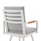 Homeroots 43" Light Gray Metal Swivel Outdoor Counter Height Bar chair with Footrest 571179 - alternate 4