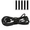 Grizzly Supply Stretch Cinch Strap, 9 in L, 1.5 in W, Hook and Loop Closure, Reusable, Black, 5PK GS-HLSTR9-0 - alternate 1