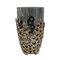 Homeroots 11" Black And Gold Glass And Aluminum Geo Circles Table Vase 574251 - alternate 4