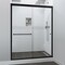 Fab Glass And Mirror Bypass Sliding Shower Door Sorrento Lux Series Adjustable 56in-60in Width 72in Height - Semi-Frame SHSOL60X72MB - alternate 8