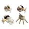 Ecs Hardware Durable Combo Lockset w/ Single Knob & Deadbolt, Entrance, Stainless Steel, Grade 3 SC1 ECSH-37805-SS-SC1 - alternate 1
