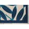 Homeroots 8' X 11' Navy Blue And Ivory Palm Leaf Indoor Outdoor Area Rug 546694 - alternate 6