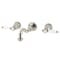 Kingston Brass Double-Handle Wall Mount Bathroom Faucet, Polished Nickel KS3126BPL - alternate 1