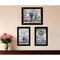 Homeroots Set Of Three Love Life and Lavender Black Framed Print Wall Art, 3PK 408016 - alternate 3