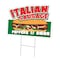Signmission Italian Sausage Die Cut Yard & Stake plastic coroplast window, C-DC-1824-Italian Sausage19 C-DC-1824-DS-Italian Sausage19 - alternate 1