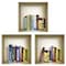 Homeroots Set of Three Tisha Niche 3D Square Peel and Stick Wall Decals, 3PK 581068 - alternate 3