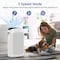 Edendirect 495 sq. ft. 3-Speed HEPA - True Portable Console Air Purifier in Whites ZR-AP-528 - alternate 2