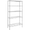 Whitmor Simple Deluxe 5-Tier Storage Shelves, 35.83in W x 13.98in D x 71.7in H Wire Metal Shelving Unit, 12 HKSHLF72361405C - alternate 1