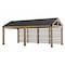 Sunjoy Newville 10.1ft x 21.6ft FSC Wood Carport, Privacy Wall, Rain Gutter, Outdoor Cedar Gazebo Pavilion A110001120 - alternate 6