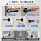 Wrightmaster 5 in 1 Corded Zinc Smart Lock Deadbolt, Keyless Entry Door Lock with Fingerprint Digital, APP Contr ZR-H02CT-BK - alternate 5