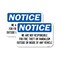 Signmission We Are Not Responsible for Fire Theft or Vandalism Outs, 18'' X 24'', Heavy Gauge Aluminum, 2PK A-1824-2PACK-22707 - alternate 1