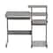 Homeroots 38" Gray Wood and Stainless Steel Computer Desk 723729 - alternate 7
