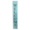 Homeroots 5ft Rustic Light Aqua Blue Front Porch Welcome Sign 384912 - alternate 1