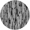Homeroots 8' Gray And Black Round Striped Washable Indoor Outdoor Area Rug 603223 - alternate 5