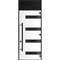 Vdomdoors Front Exterior Prehung Steel Door Ronex0131 Grey 96 Transom Window Sidelite Entry Metal Modern RONEX0131EXD-GRE-W36xH96+16-LH-I - alternate 1
