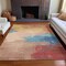 Homeroots 8' X 10' Pink Gold And Teal Blue Abstract Washable Indoor Outdoor Area Rug 611279 - alternate 7