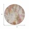Homeroots 8' Tan Mauve And Ivory Round Abstract Washable Indoor Outdoor Area Rug 615880 - alternate 4