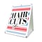 Signmission Haircuts, 36 Inch x 24 Inch A-frame Yard Sign, Coroplast Yard Sign SBC-2436-30385 - alternate 1