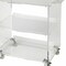 Homeroots Clear Acrylic Rolling Server Bar Cart 388954 - alternate 4