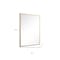 Homeroots 36" Gold Metal Framed Bathroom Vanity Mirror 719467 - alternate 6