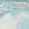 Homeroots 8' Teal Blue And Silver Round Abstract Washable Indoor Outdoor Area Rug 618438 - alternate 6