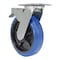 Vestil Elastic Rubber Swivel With Total Brake Caster 8 In. Diameter x 2 In. Width 770 lb Blue/Black CST-BB-8X2ER-SWTB - alternate 7