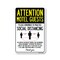 Signmission Public Safety, Motel Guests Practice Social Distancing, 18in X 12in Aluminum, OS-NS-A-1218-25403 OS-NS-A-1218-25403 - alternate 1